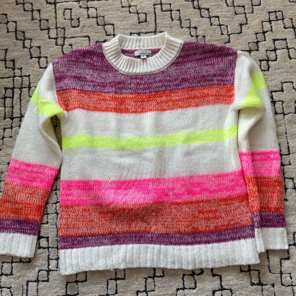 Colorful Striped Women's Sweater - size small